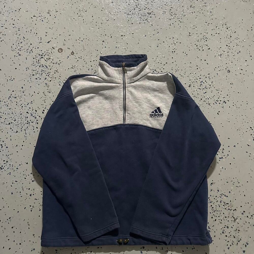 Vintage 90s Adidas Equipment Quarter Zip Jacket